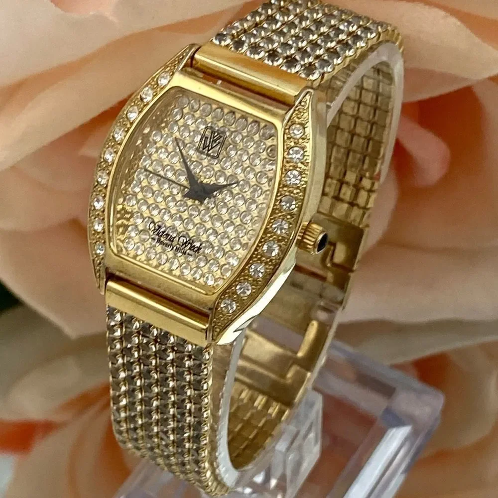 Victoria Weick Beverly Hills Pave Crystal Dial and Bezel Ladies Dress Watch